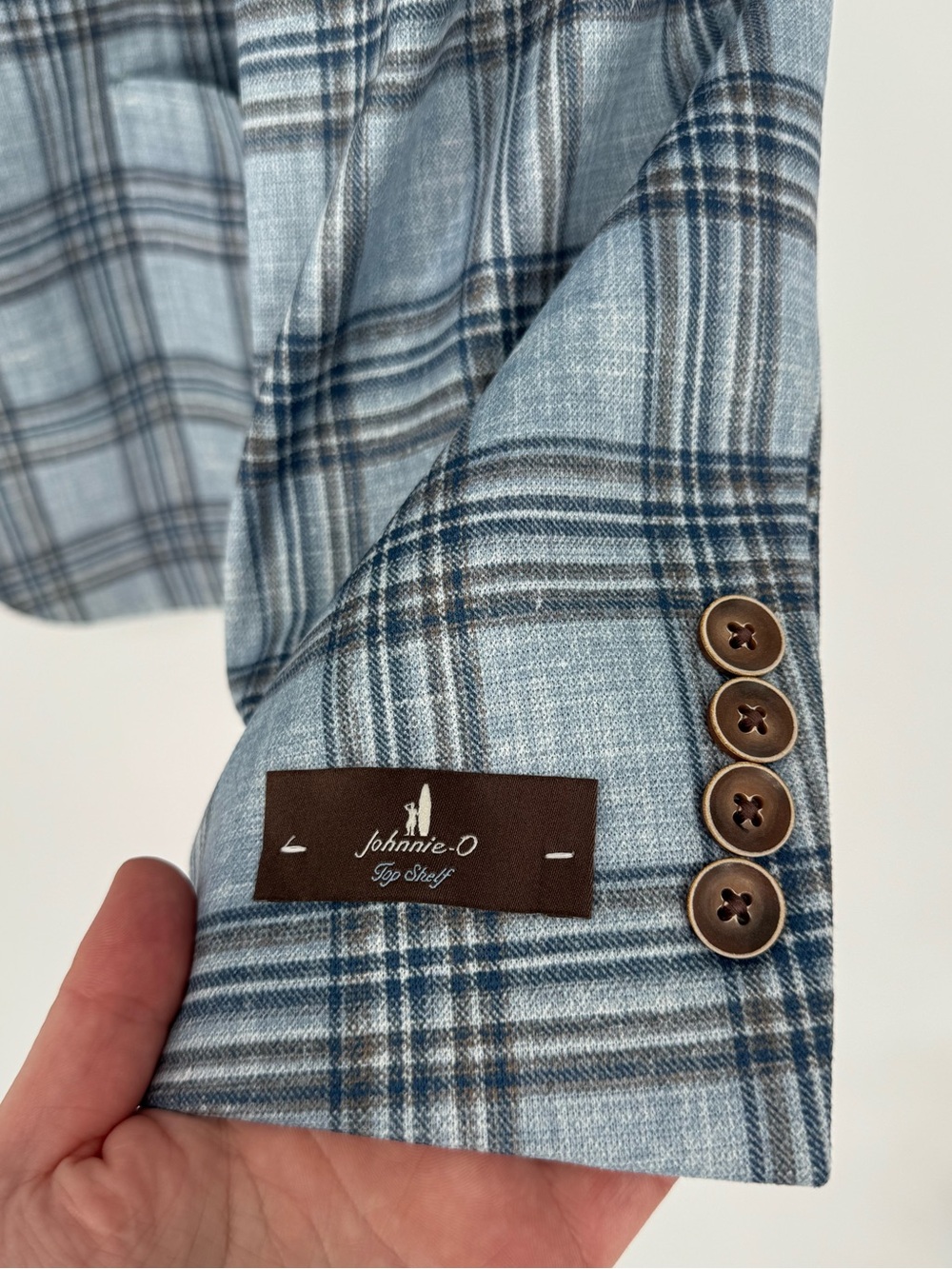 Johnnie-O NWOT Samuel Top Shelf Printed Knit Sport Coat Golf Blue 42R - Picture 6 of 16